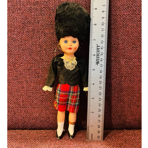 Vintage Hard Plastic Scottish Costume Doll Guard... - Picture 1 of 6